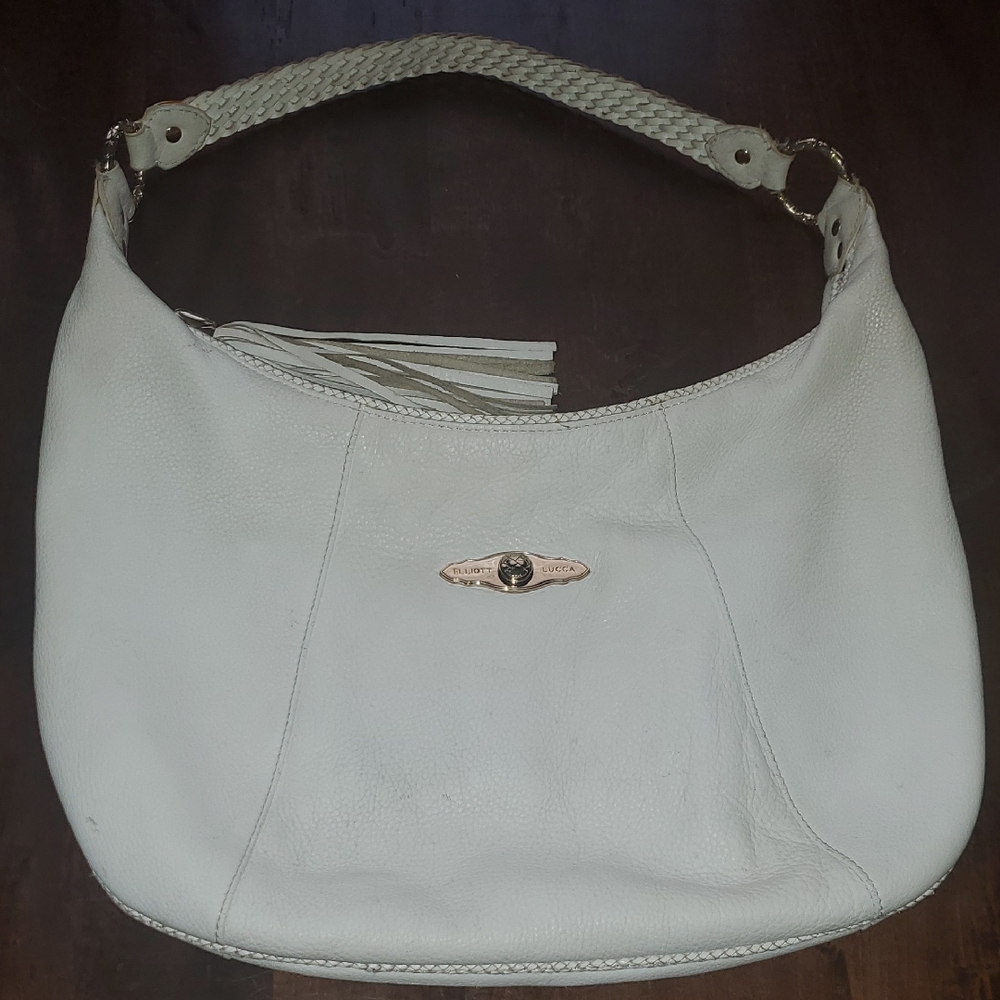 Elliot Lucca White Leather Women's Bag.  Very Nice!